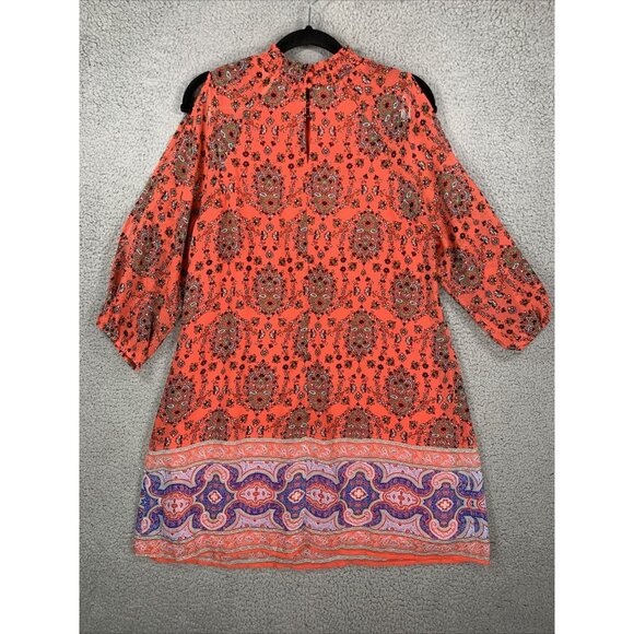 Speechless Women’s Blouse Shirt Top Size XL Peasant Boho Top Mix Print L/S - Picture 9 of 13